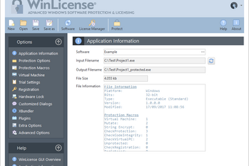 WinLicense预览：应用信息 