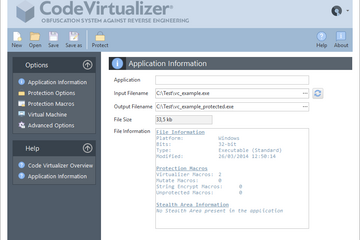 Code Virtualizer预览：应用信息