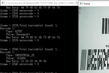用C/C++編寫的桌面相機(jī)條碼閱讀器