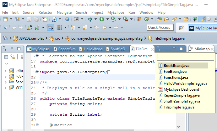 用于Productive Workflow的Eclipse快捷方式