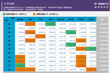 ActiveReports示例：多級鉆取演示