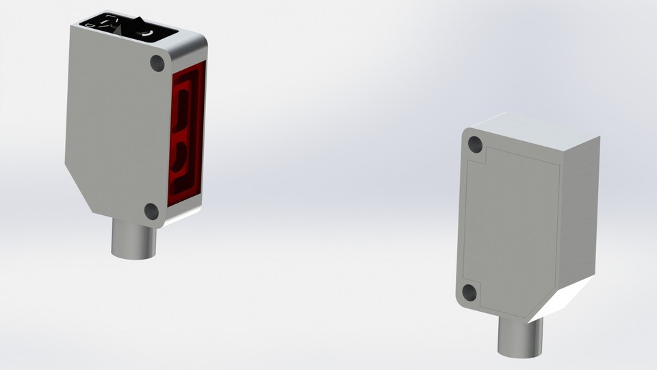 SolidWorks模型：Optex光栅传感器