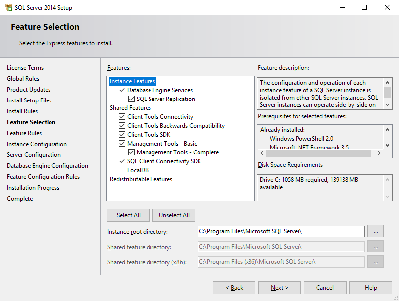 Microsoft SQL数据库作为数据源（一）安装MS SQL Express服务器