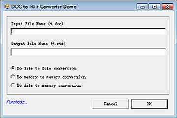 DOC to RTF Converter v11（for Win32 DLL/ActiveX/MFC/C/C++/ASP）