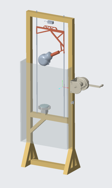 SolidWorks模型：跌落测试塔
