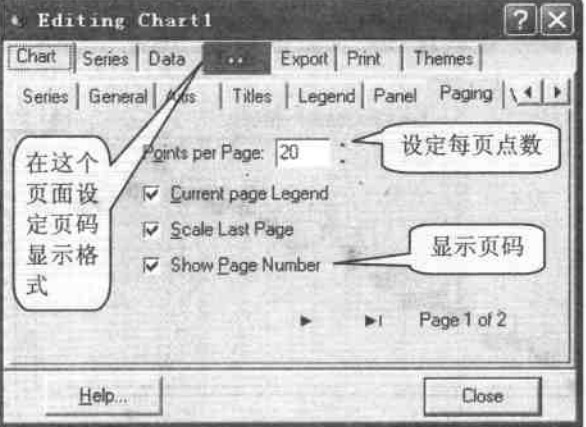 圖表滾動(dòng)時(shí)的頁號與顯示格式設(shè)定