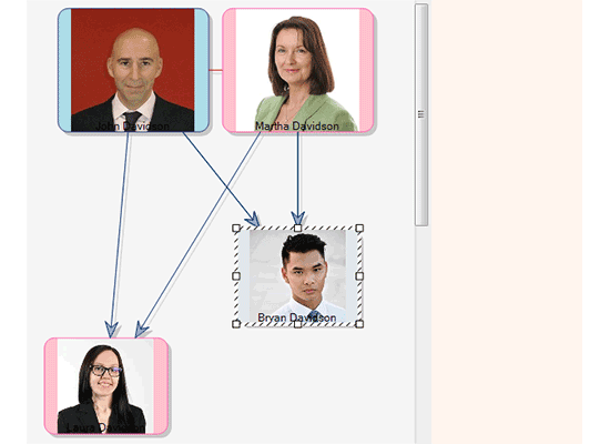 MindFusion.Diagramming for WinForms示例：家谱图