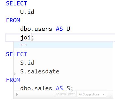 語法提示SQL Prompt教程：SQL生產(chǎn)力功能“代碼完成”和“IntelliSense”