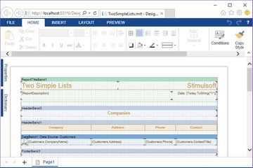 Stimulsoft ASP.NET MVC报表教程：在设计器中编辑报表