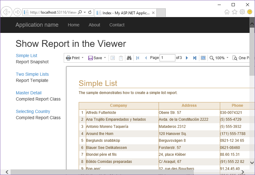 Stimulsoft ASP.NET MVC报表教程：在查看器中显示报表