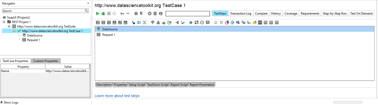 SoapUI Pro教程：Microsoft SQL数据库作为数据源（七）将数据放入测试用例中