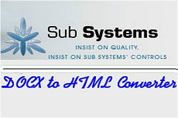 DOCX to HTML Converter v9（for .NET C#/WinForm/ASP.NET, 32/64 Bit）