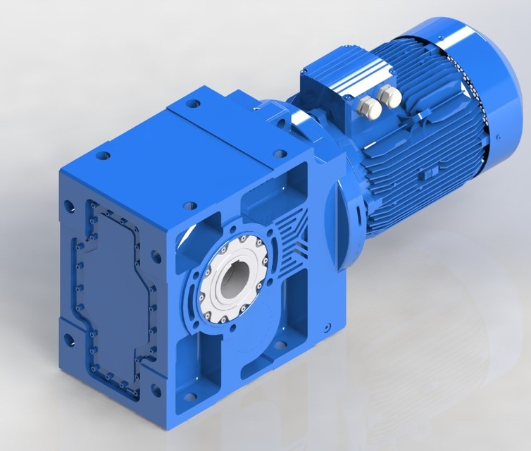 SolidWorks 模型：斜齒輪減速機(jī)