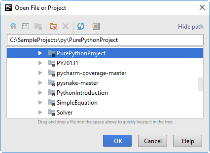 在PyCharm中配置项目（一）：首次打开您的项目