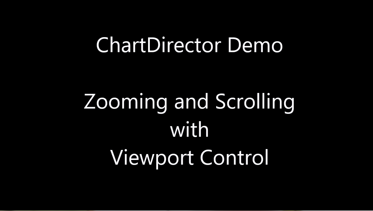 ChartDirector視頻教程：使用視口控件縮放和滾動(dòng)