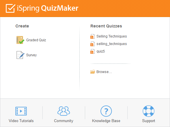 测验制作工具iSpring QuizMaker教程：如何创建一个新测验