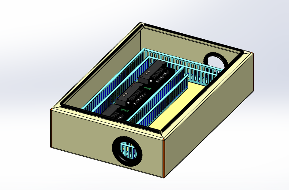 SolidWorks模型：接線盒和分線盒