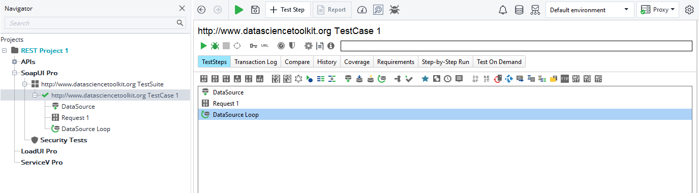 SoapUI Pro教程：Microsoft SQL數(shù)據(jù)庫作為數(shù)據(jù)源（十一）添加數(shù)據(jù)源循環(huán)