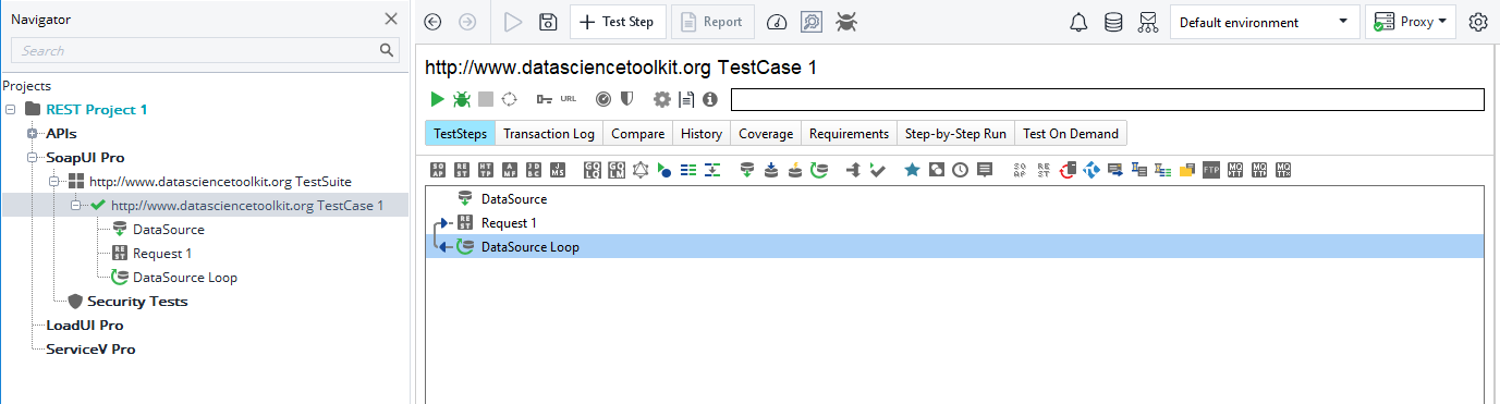 SoapUI Pro教程：Microsoft SQL數(shù)據(jù)庫作為數(shù)據(jù)源（十一）添加數(shù)據(jù)源循環(huán)