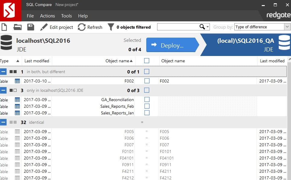 SQL Compare使用教程：如何在SQL Compare中使用自定义过滤器