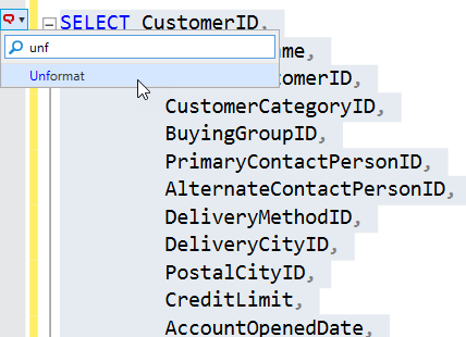 如何使用SQL语法提示工具SQL Prompt应用非标准的SQL格式
