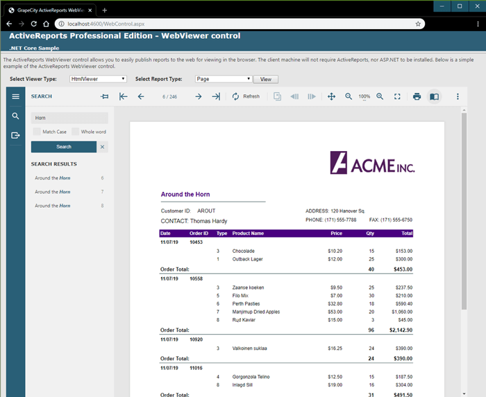 .NET 表控件ActiveReports V14.0发布，全面支持.Net Core框架及全新的设计器UI