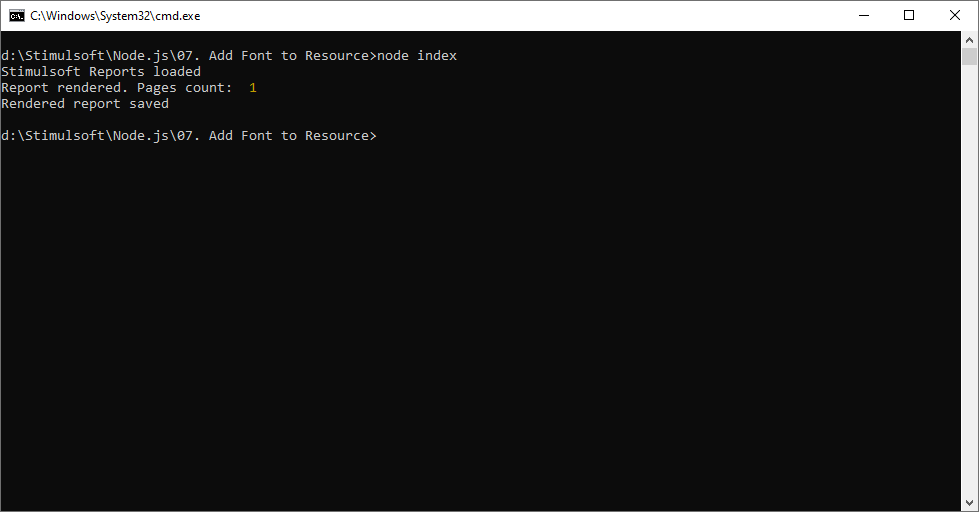 Stimulsoft NODE.JS教程：将字体添加到资源