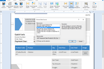 TX Text Control .NET for Windows Forms预览：从数据库加载并保存到数据库