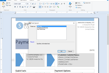 TX Text Control .NET for Windows Forms預覽：剪貼板操作