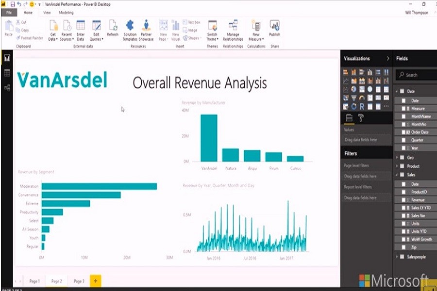 Power BI 視頻教程：日期切片器（3-4b）