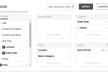 Flexmonster Pivot Table & Charts预览：灵活选择业务字段