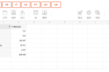 Flexmonster Pivot Table & Charts预览：7国语言预设，还支持自定义语言模板