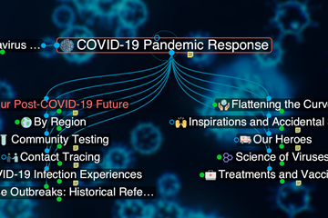 思维导图软件Thebrain研讨示例：TheBrain团队对Covid-19流行病的应对