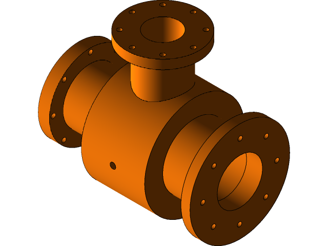 SolidWorks模型免費下載：管道接頭