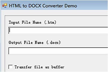 HTML to DOCX Converter v11（for Win32 DLL/ActiveX/MFC/C/C++/ASP)