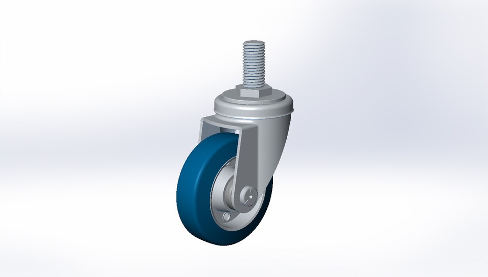 SolidWorks模型免費(fèi)下載：腳輪