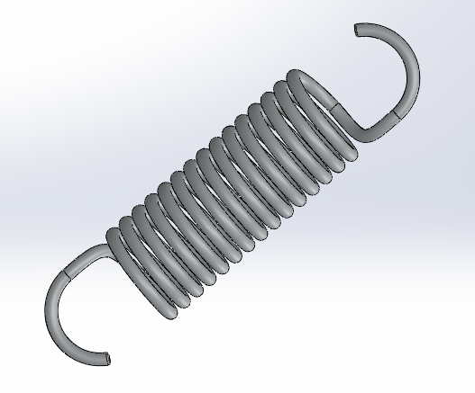 SolidWorks模型免費下載： 螺旋彈簧