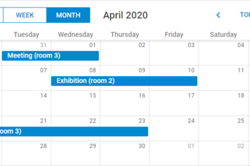 DHTMLX Scheduler预览：日历事件