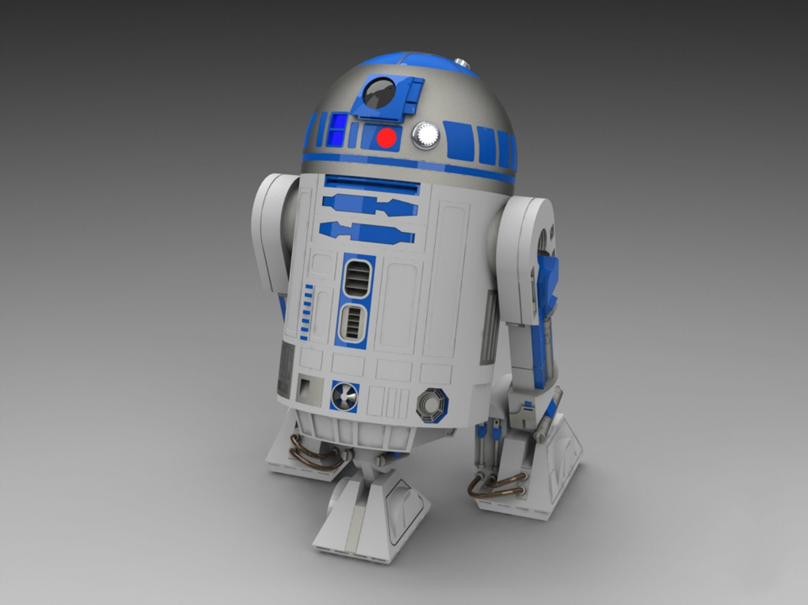 SolidWorks建模實例：R2-D2（Artoo-Detoo）機器人