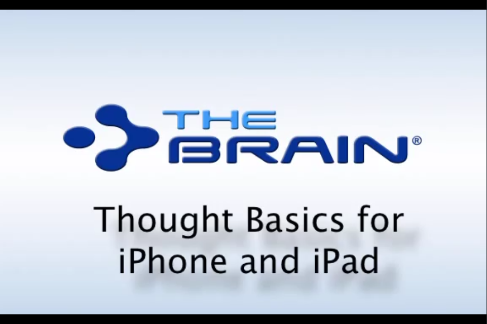 iPad和iPhone的Thebrain思想基础知识