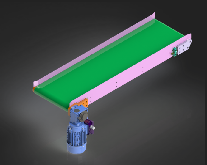 SolidWorks模型免費下載：輕型皮帶輸送機(jī)