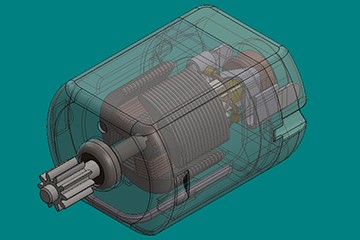 SolidWorks模型免費(fèi)下載：直流馬達(dá)