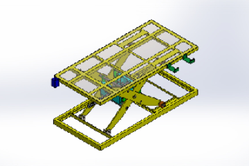 SolidWorks模型免費(fèi)下載：工業(yè)電氣剪叉式升降機(jī)