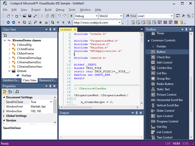 ActiveX界面開發(fā)工具Xtreme Suite Pro示例：VisualStudio GUI