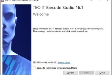 Barcode Studio预览：安装界面是英文