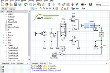 20-sim 预览：20-sim-Editor-Hydraulics