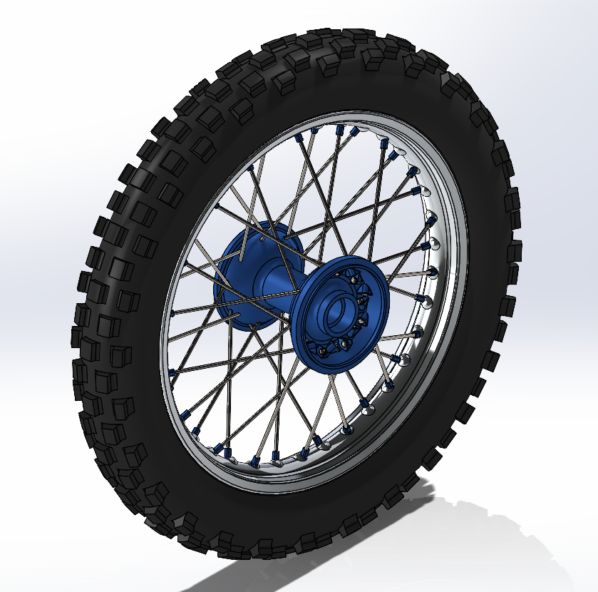 SolidWorks模型免費下載：摩托車車輪