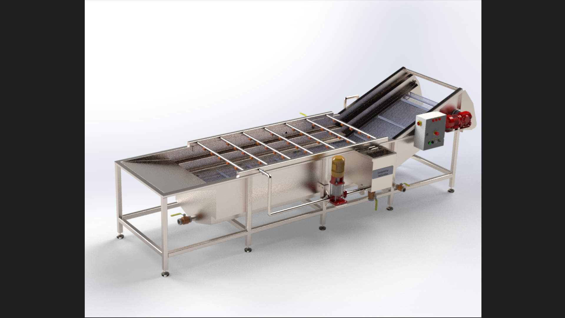 SolidWorks模型免費(fèi)下載：水果和蔬菜清洗機(jī)