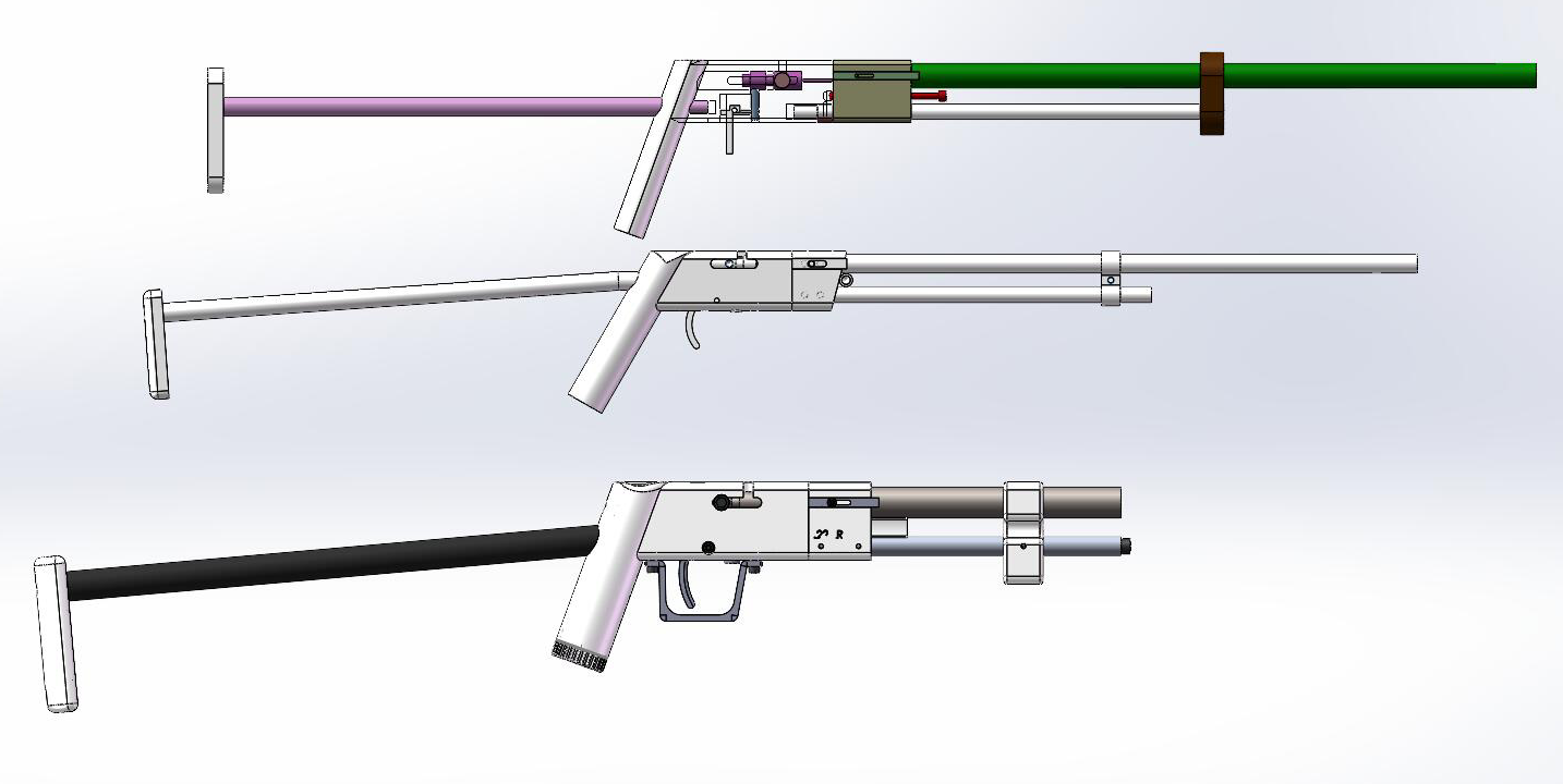 SolidWorks模型免费下载：步枪