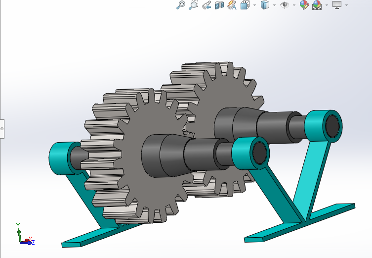 SolidWorks模型免费下载：支线齿轮和装配